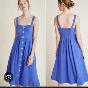 Maeve Polka Dot Blue Dress